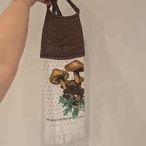 Vintage 70s Mushroom Kitchen Towel